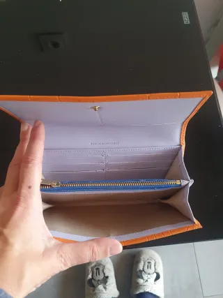 Cartera Piel Purificación García Naranja