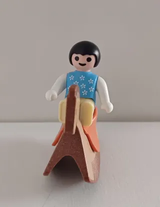 Playmobil Bebé Caballo Balancín casa muñecas 2004
