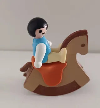 Playmobil Bebé Caballo Balancín casa muñecas 2004
