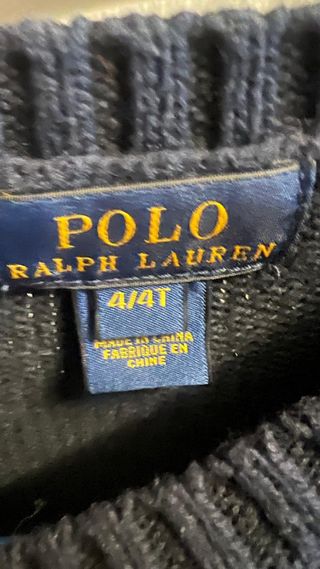 Jersey Polo Ralph Lauren niño 3-4 años