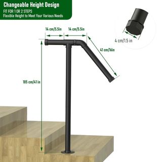 Barandilla Escaleras Exterior Negra