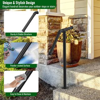 Barandilla Escaleras Exterior Negra