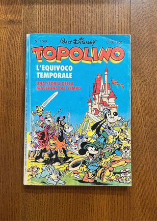 Fumetto "Topolino e l'equivoco temporale" 1989