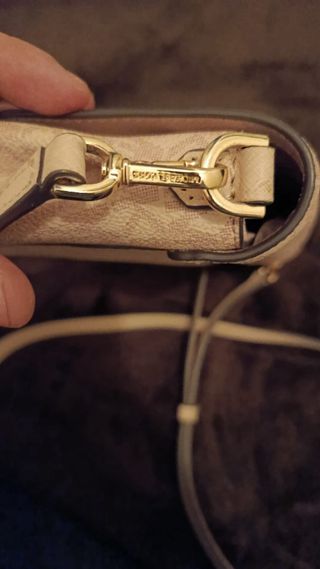 Bolso Michael Kors Blanco y Dorado