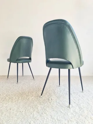 2 sillas estilo Eero Saarinen. Vintage 60s.