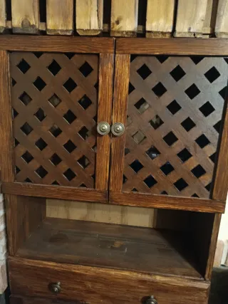 Alacena rústica de madera