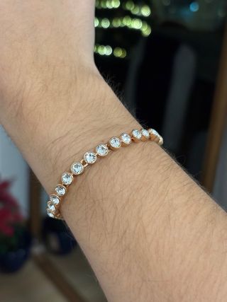 Pulsera Swarovski Oro Rosa