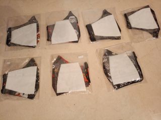LOTE 7 MASCARILLAS CALAVERAS CON FILTRO NUEVAS