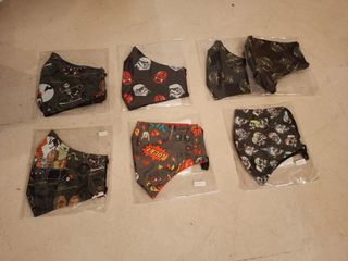 LOTE 7 MASCARILLAS CALAVERAS CON FILTRO NUEVAS