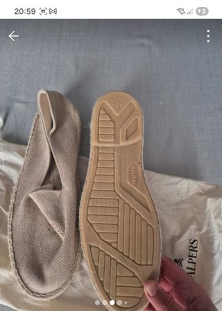 Alpargatas Scalpers Hombre Talla 42 Beige