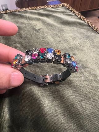 Bracciale Miu Miu con strass colorati