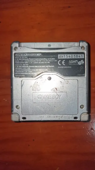 Nintendo GBA SP Plata para PIEZAS