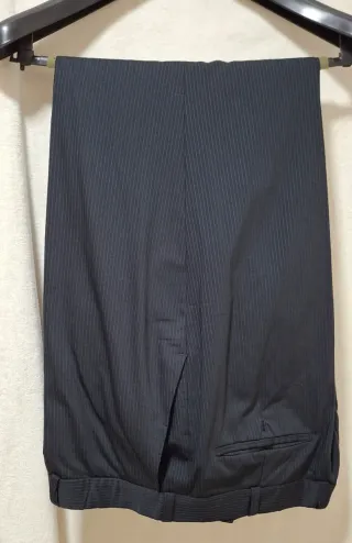 Traje azul raya diplomática