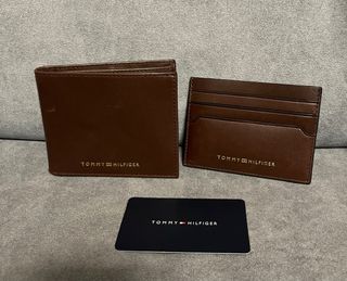 Pack Cartera y Tarjetero Tommy Hilfiger Marrón