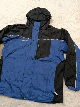 Giacca Columbia Blu e Nera pile