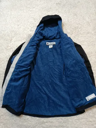 Giacca Columbia Blu e Nera pile