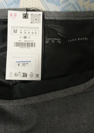 FALDA TUBO TEJIDO TRAJE SIN ESTRENAR