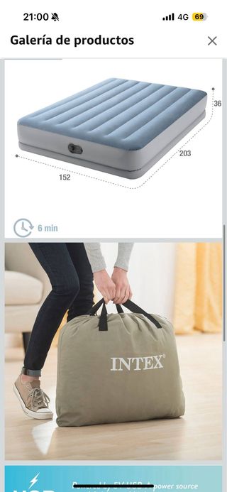 Materasso Gonfiabile Intex Matrimoniale