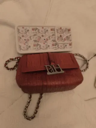 Bolso Piel Pedro del Hierro Rojo Pequeño