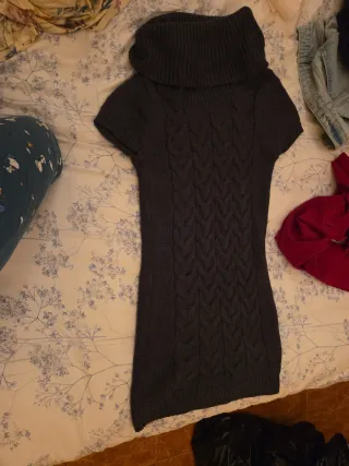 Vestido de punto gris