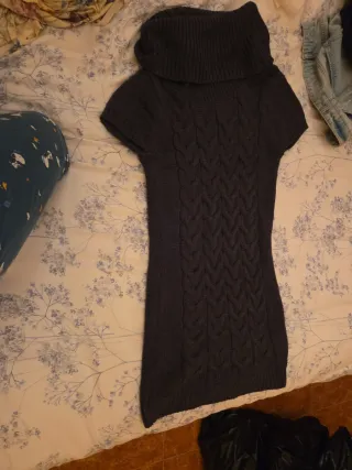 Vestido de punto gris