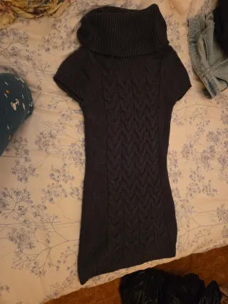 Vestido de punto gris