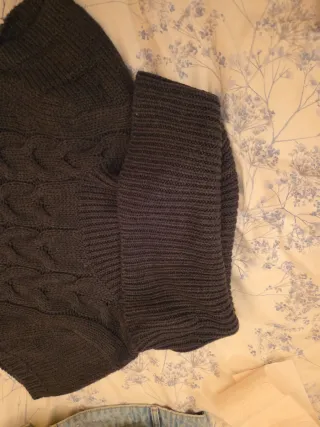 Vestido de punto gris