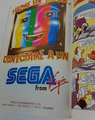 Publicidad Sega, Nintendo, Revista Super Mickey