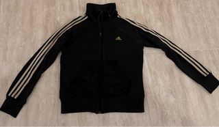 Chaqueta Adidas Negra y Dorada