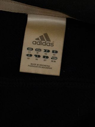 Chaqueta Adidas Negra y Dorada