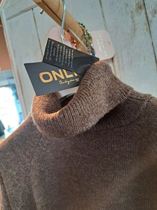 ONLY Abito Maglia L Marrone