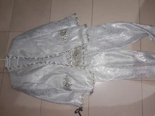 Traje de Novio Brillante Plateado