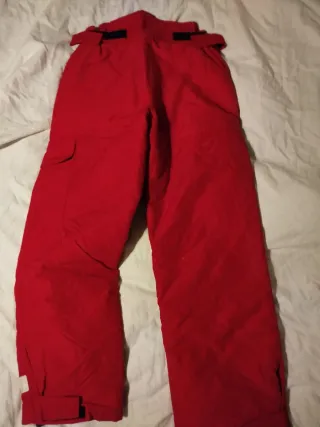 Pantalón de esquí para niño rojo