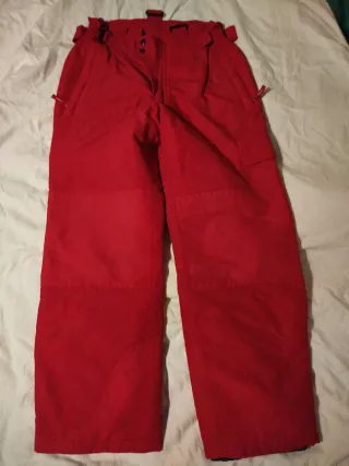 Pantalón de esquí para niño rojo