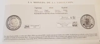 Reproducción 5 Pesetas Franco 1949