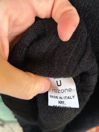 Abito maglione nero Hozoone