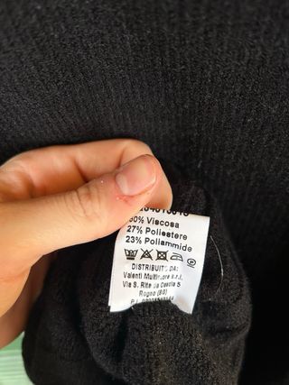 Abito maglione nero Hozoone