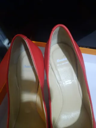 Scarpe décolleté rosse donna