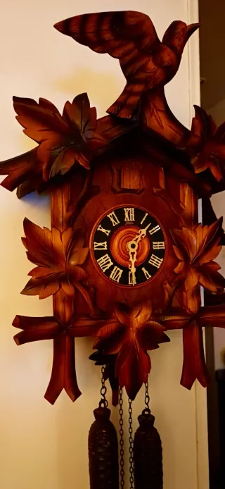 Orologio a cucù settimanale in legno