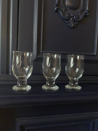 Set 3 Bicchieri Vetro Trasparente