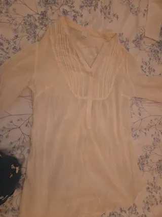 Camisa blanca vintage