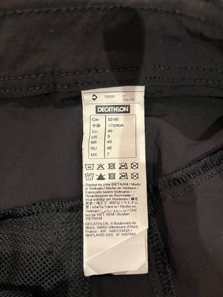 Pantalón corto senderismo Quechua negro