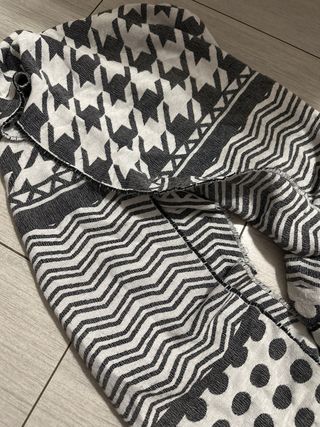 Sciarpa donna fantasia houndstooth e pois