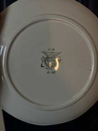 Set 2 Tazze Porcellana Vintage Oro