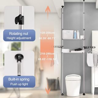 Estante telescópico para lavadora