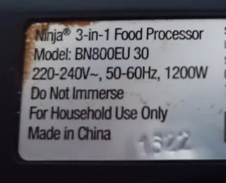 Batidora Licuadora Ninja BN800EU-30 = 1200W