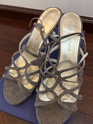 Sandalias Stuart Weitzman Joya Doradas/Plateadas