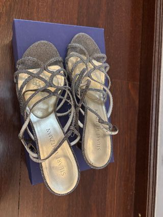 Sandalias Stuart Weitzman Joya Doradas/Plateadas