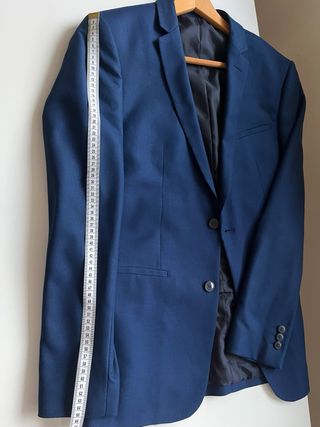 Conjunto Traje Americana y Pantalón Zara Azul