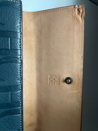 Cartera Carolina Herrera Azul y Marrón